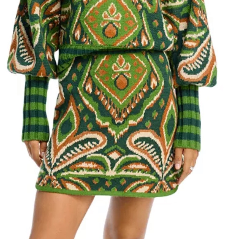 FARM Rio pineapple lkat skirt NWOT - Picture 4 of 6
